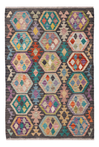 Kelim Rug - Splash - 151 x 100 cm - colorful