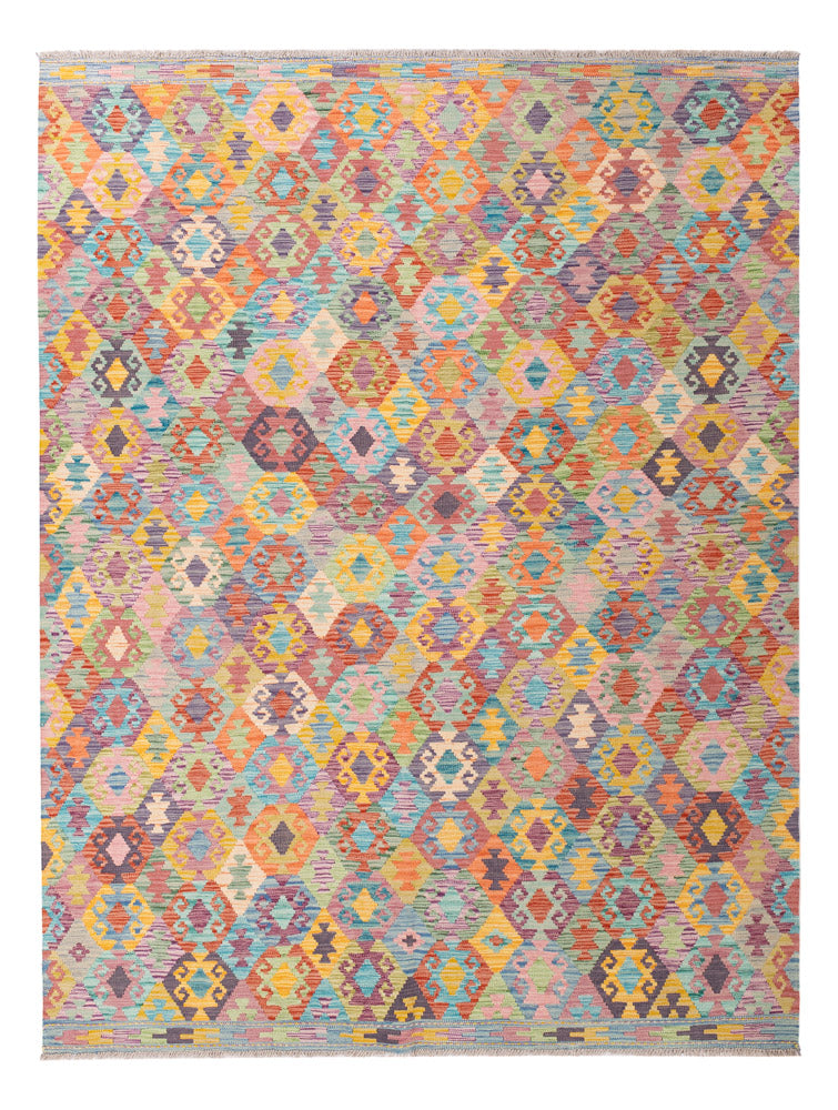 Kelim Rug - Splash - 246 x 188 cm - colorful