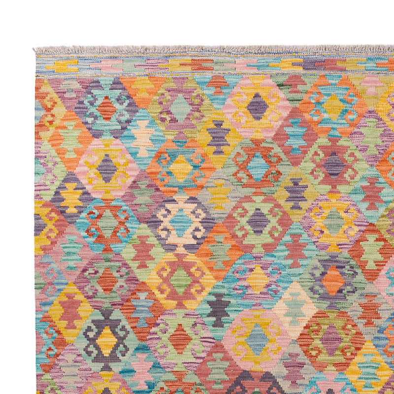 Kelim Rug - Splash - 246 x 188 cm - colorful