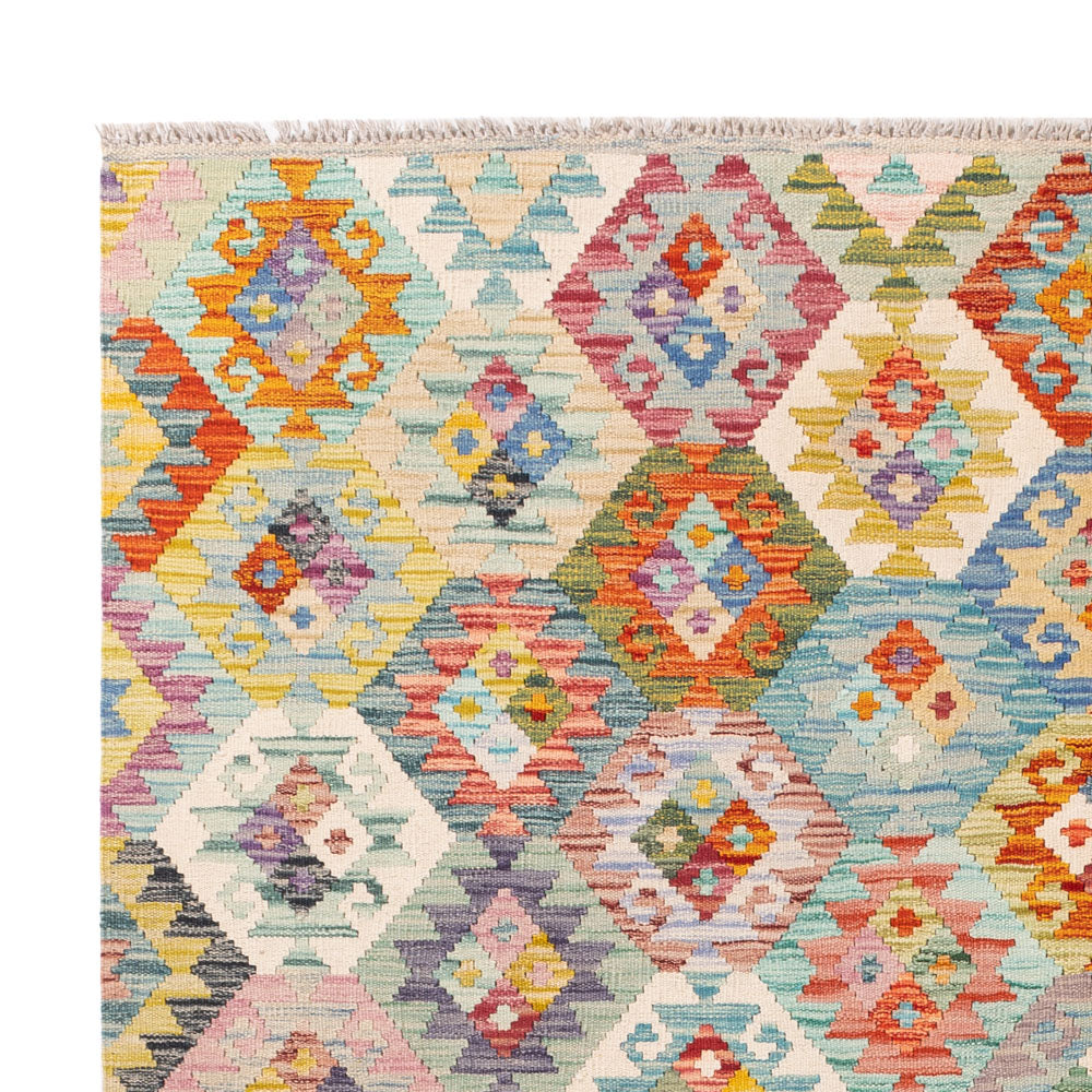 Kelim Rug - Splash - 236 x 187 cm - colorful