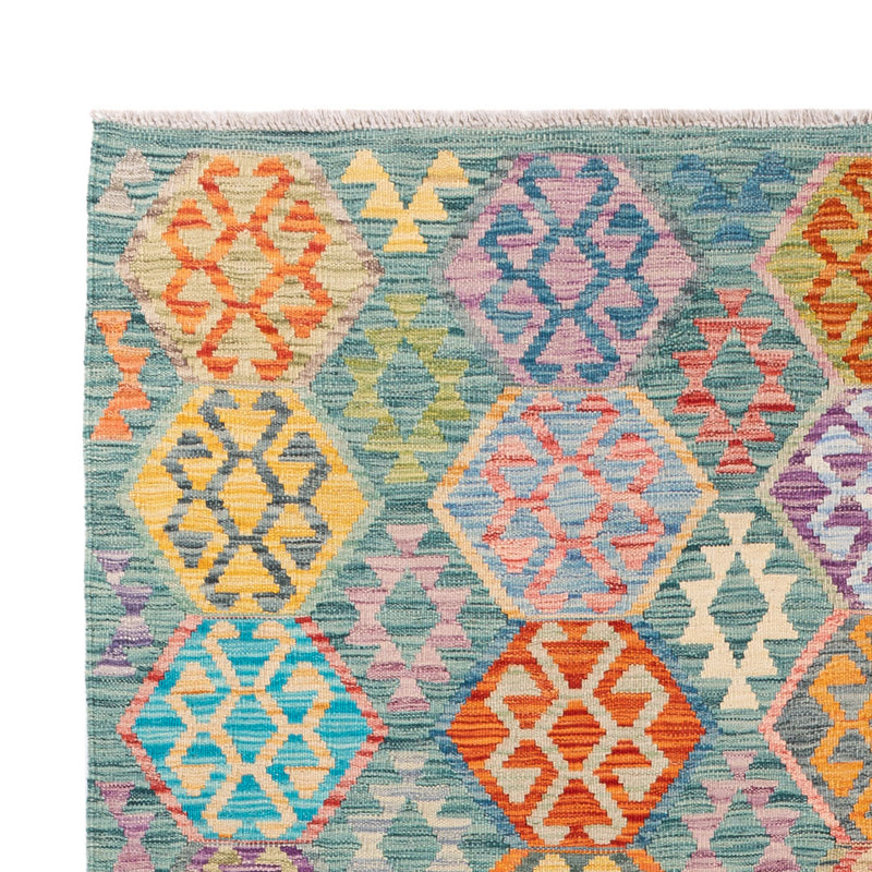 Kelim Rug - Splash - 252 x 179 cm - colorful