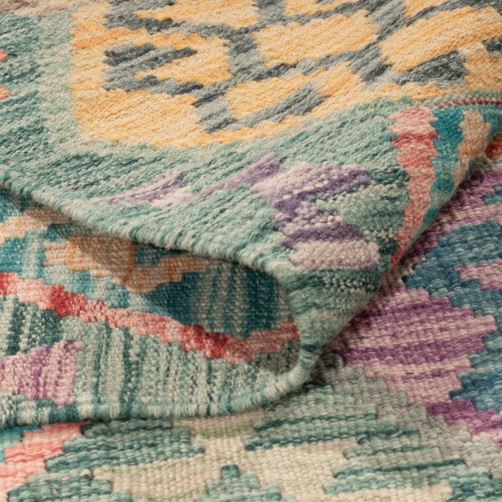 Kelim Rug - Splash - 252 x 179 cm - colorful