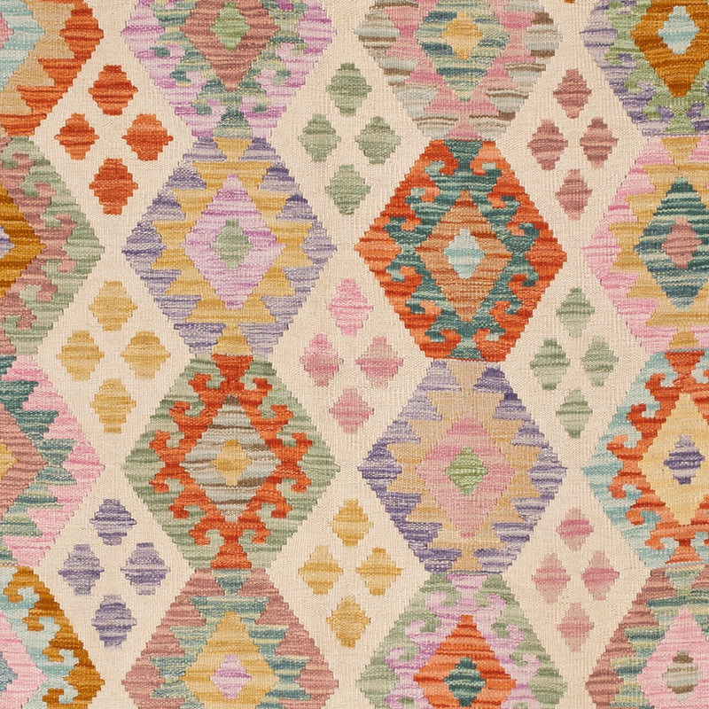 Kelim Rug - Splash - 253 x 174 cm - colorful