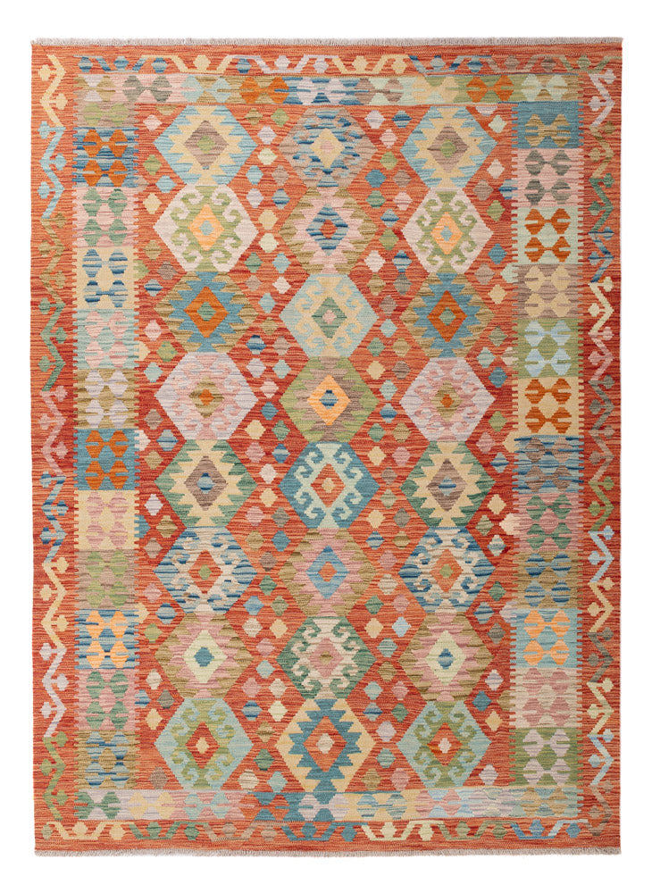 Kelim Rug - Splash - 244 x 176 cm - colorful