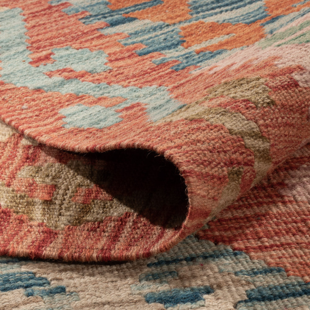 Kelim Rug - Splash - 244 x 176 cm - colorful