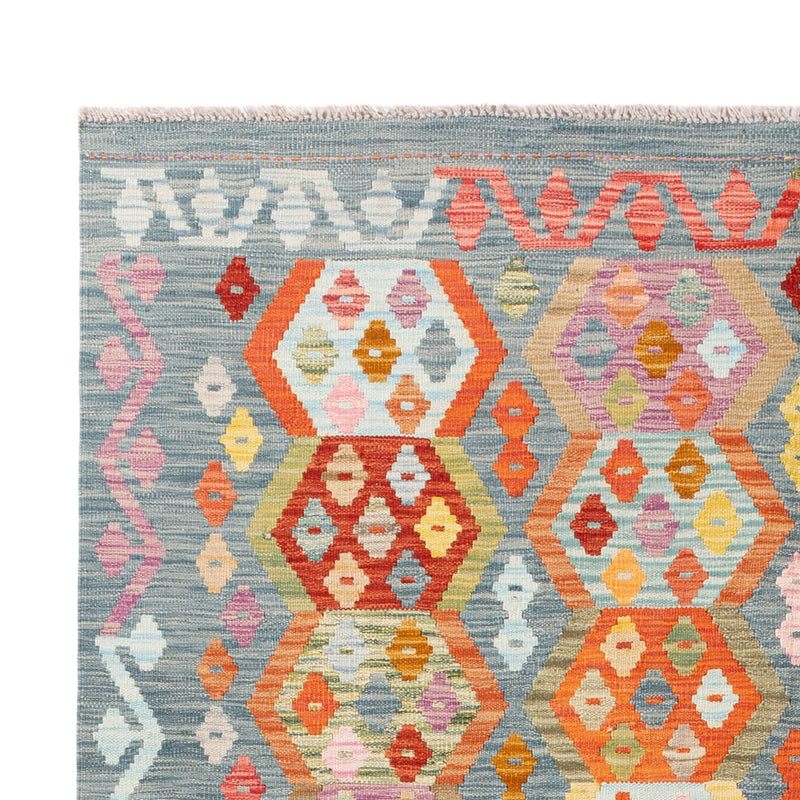 Kelim Rug - Splash - 242 x 178 cm - colorful