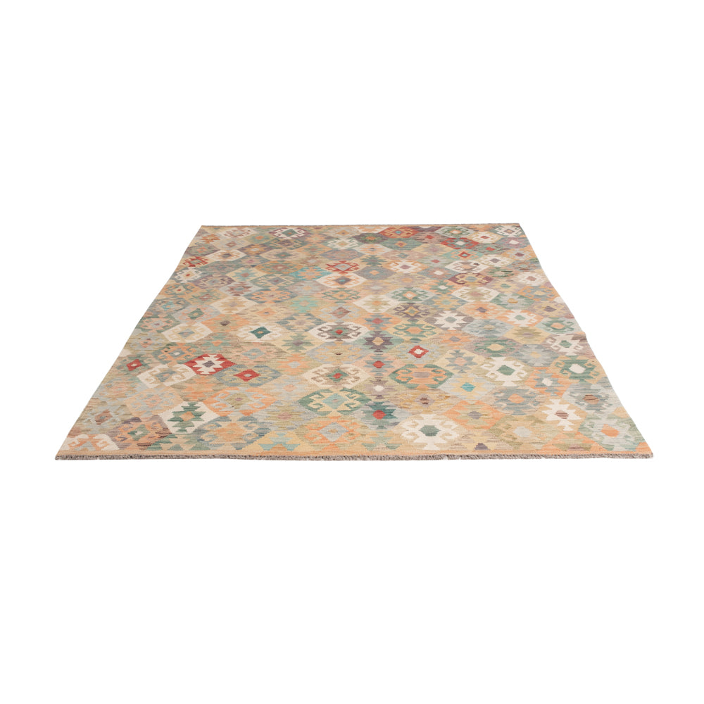 Kelim Rug - Splash - 242 x 172 cm - colorful