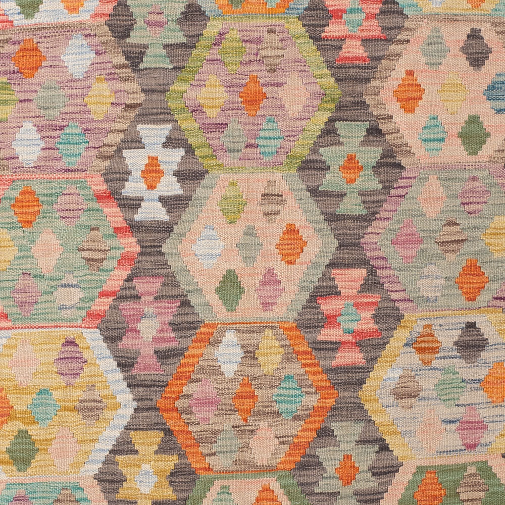 Kelim Rug - Splash - 235 x 178 cm - colorful