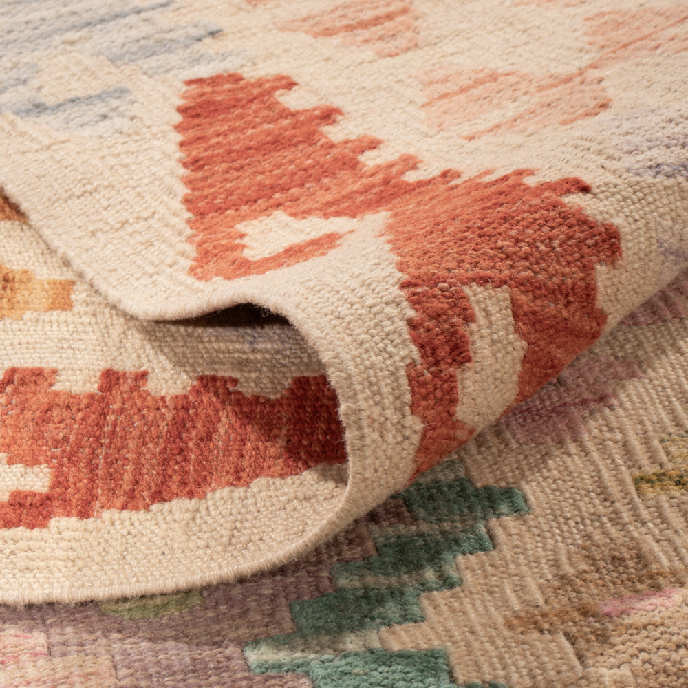 Kelim Rug - Splash - 258 x 176 cm - colorful