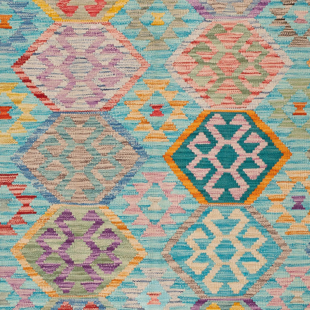 Kelim Rug - Splash - 250 x 170 cm - colorful