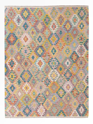 Kelim Rug - Splash - 241 x 182 cm - colorful
