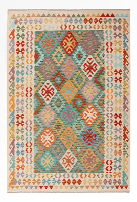 Kelim Rug - Splash - 252 x 171 cm - colorful