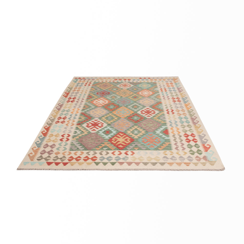 Kelim Rug - Splash - 252 x 171 cm - colorful