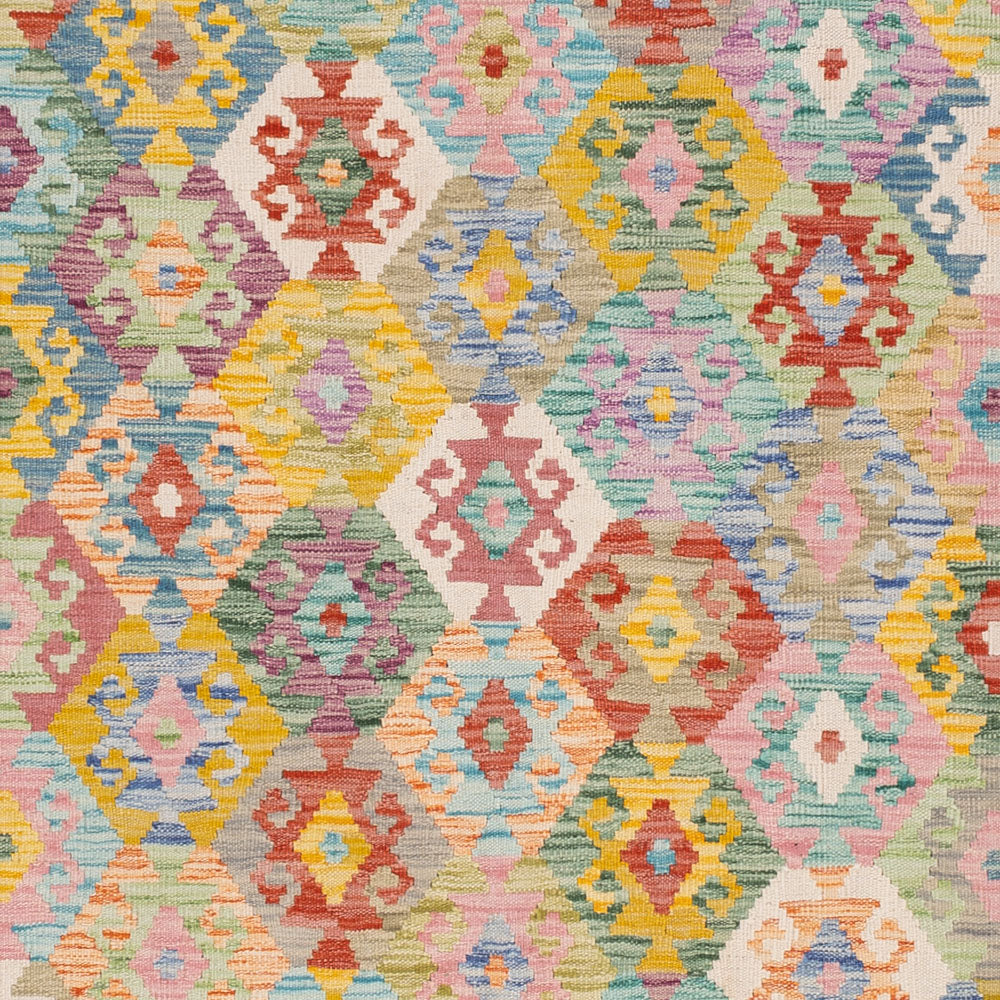 Kelim Rug - Splash - 246 x 180 cm - colorful