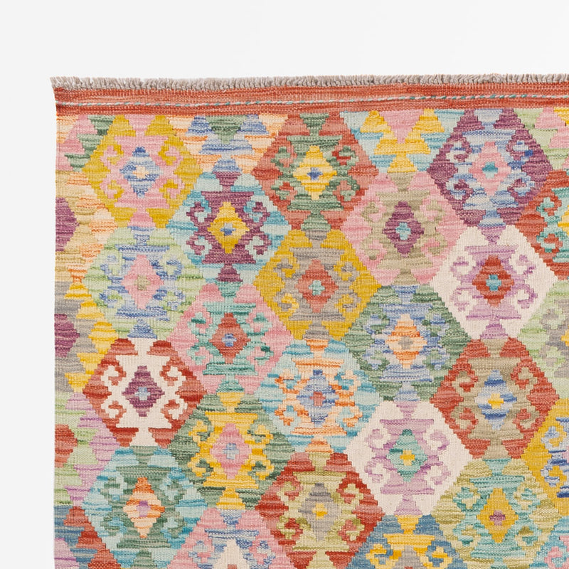 Kelim Rug - Splash - 246 x 180 cm - colorful