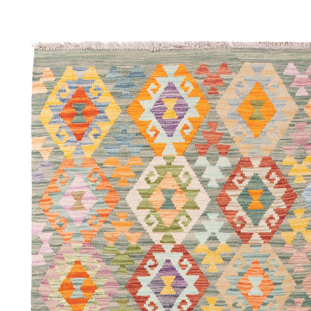 Kelim Rug - Splash - 252 x 180 cm - colorful