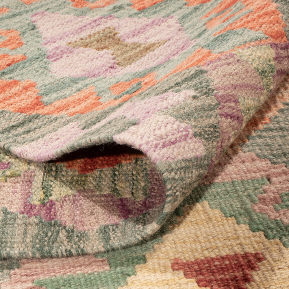 Kelim Rug - Splash - 252 x 180 cm - colorful