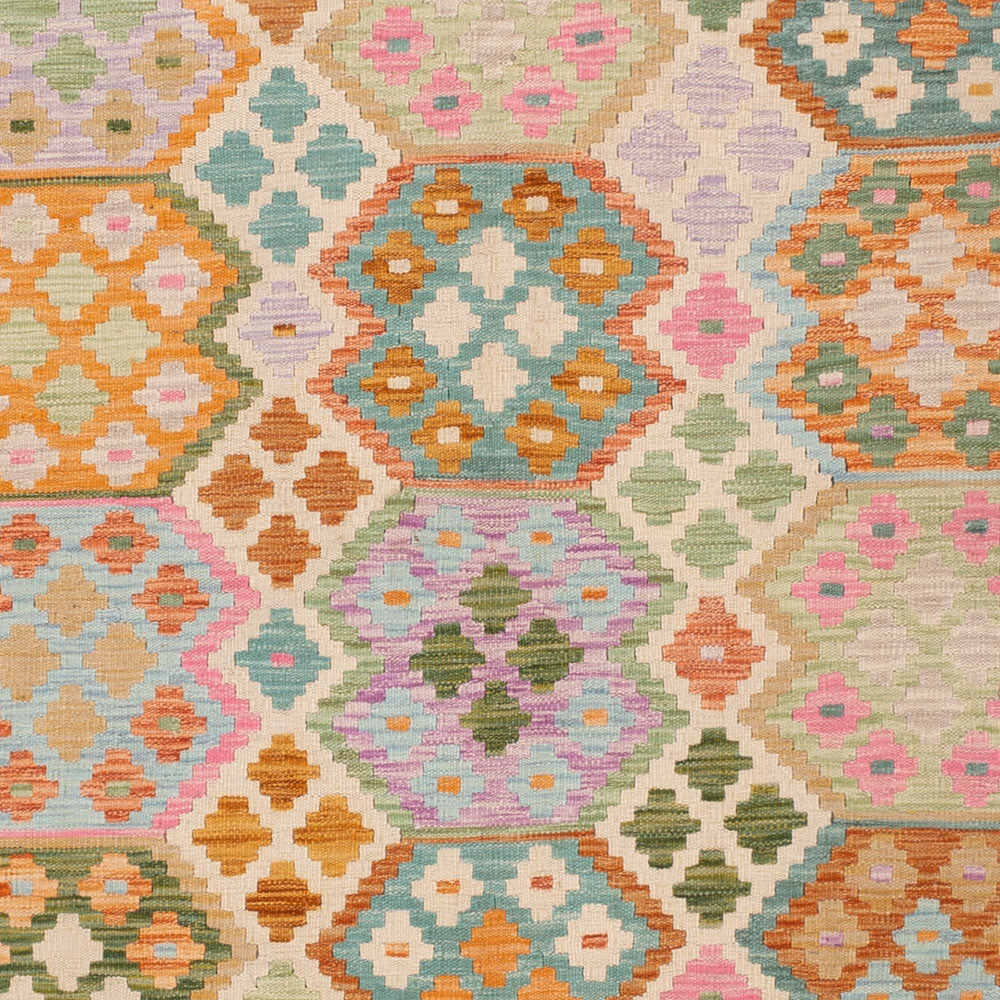 Kelim Rug - Splash - 245 x 184 cm - colorful