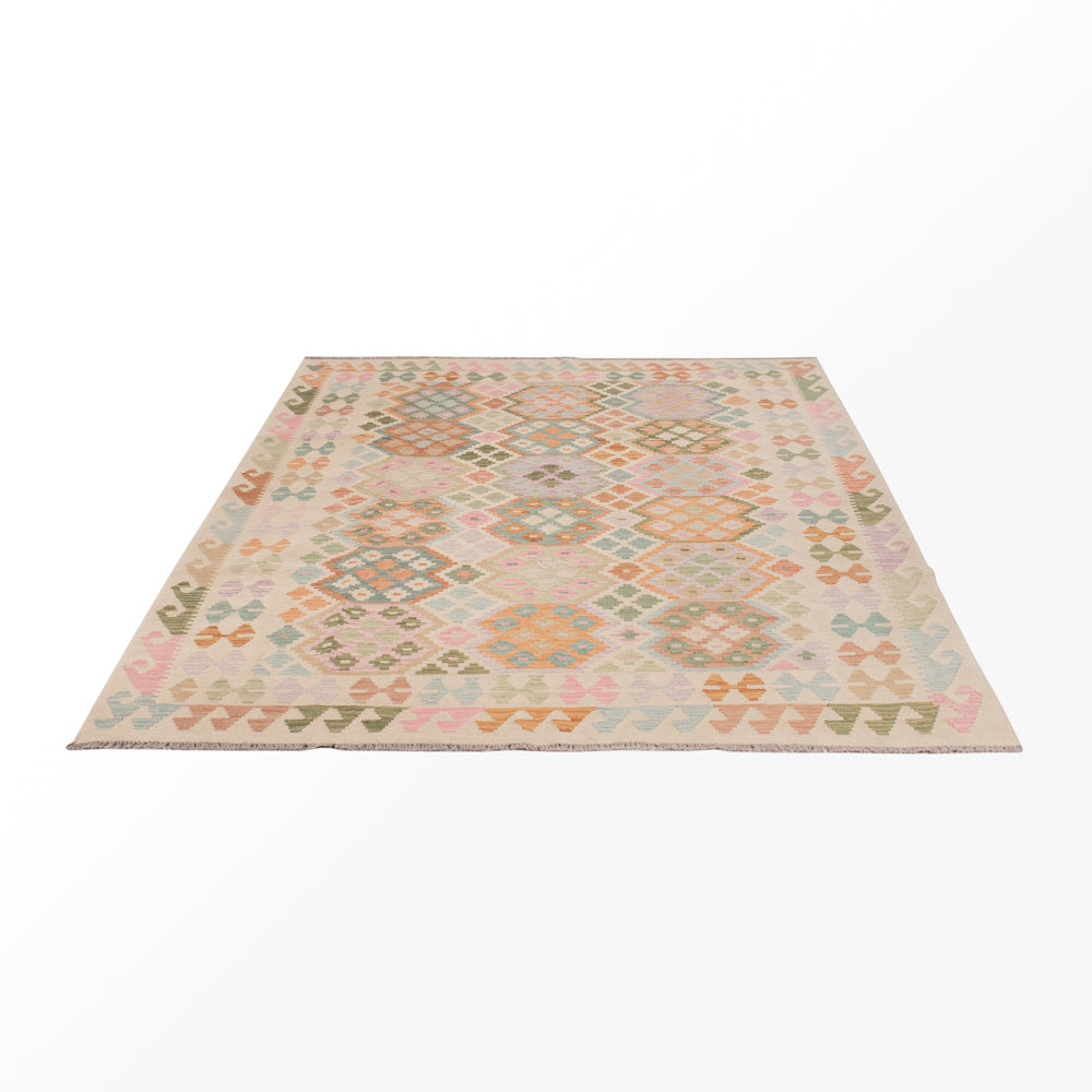 Kelim Rug - Splash - 245 x 184 cm - colorful