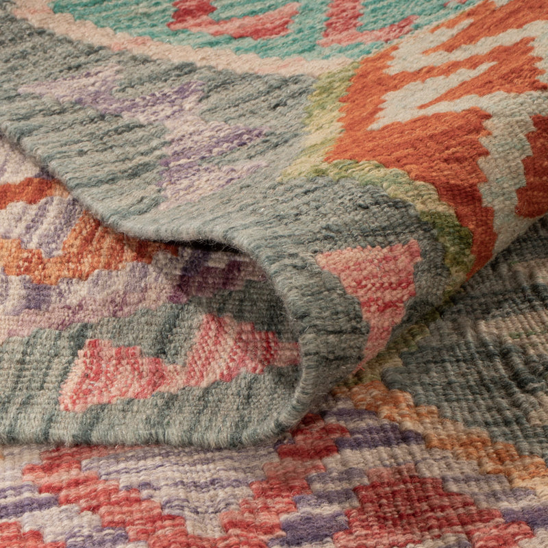 Kelim Rug - Splash - 253 x 178 cm - colorful