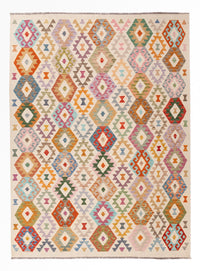 Kelim Rug - Splash - 241 x 178 cm - colorful