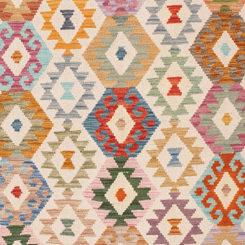 Kelim Rug - Splash - 241 x 178 cm - colorful