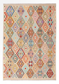 Kelim Rug - Splash - 251 x 179 cm - colorful