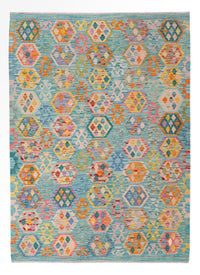 Kelim Rug - Splash - 248 x 177 cm - colorful