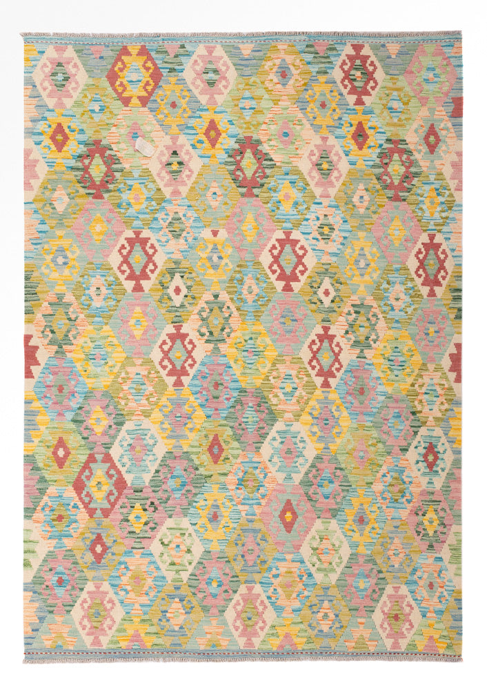 Kelim Rug - Splash - 245 x 171 cm - colorful