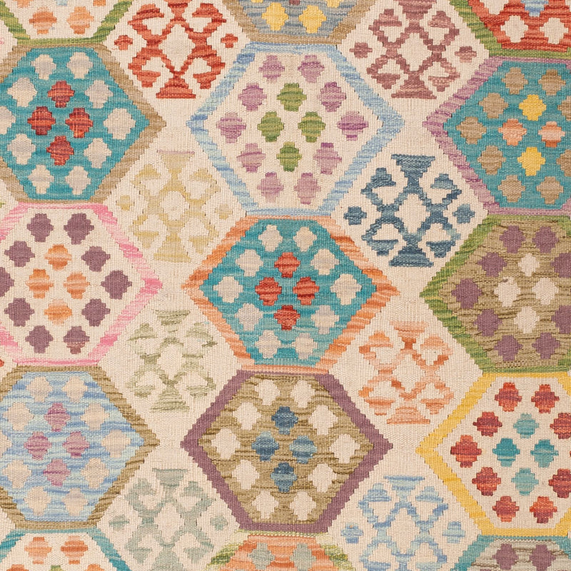 Kelim Rug - Splash - 235 x 176 cm - colorful