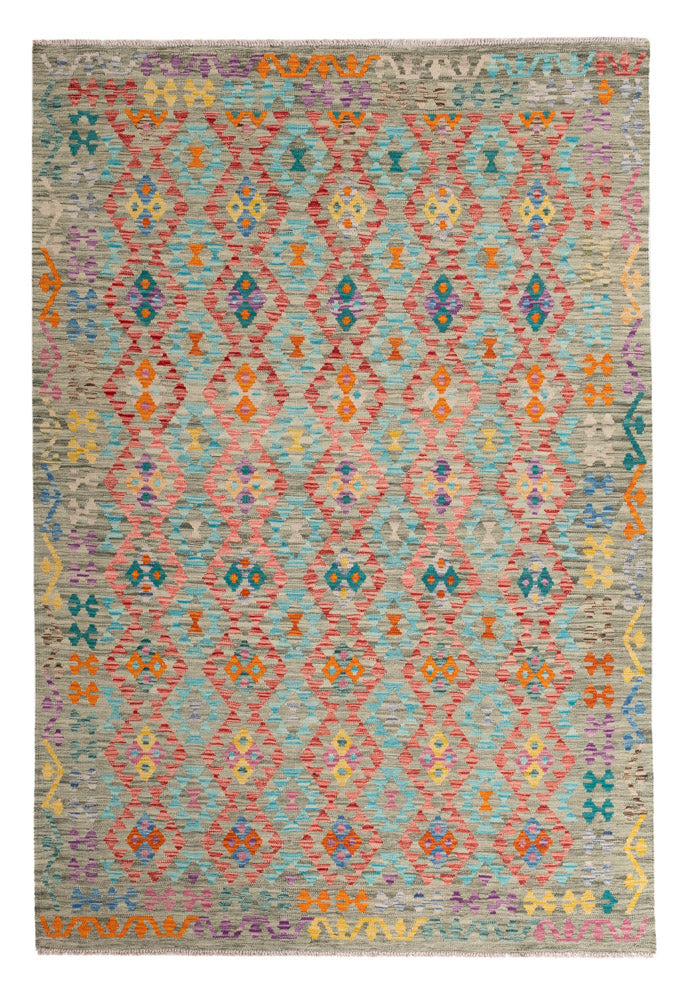 Kelim Rug - Splash - 255 x 178 cm - colorful