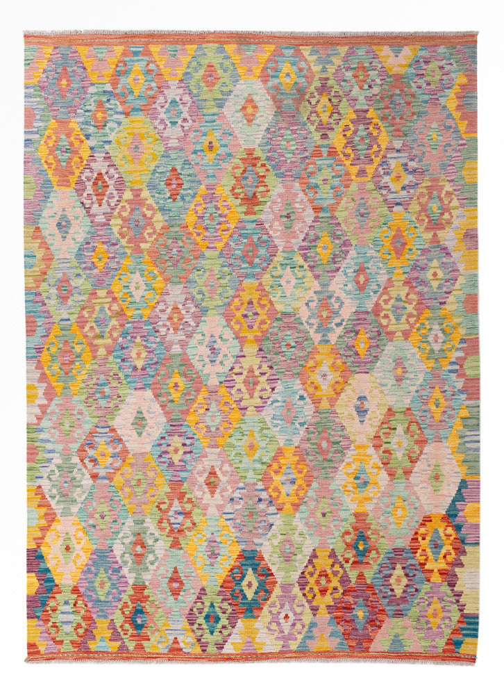 Kelim Rug - Splash - 245 x 177 cm - colorful