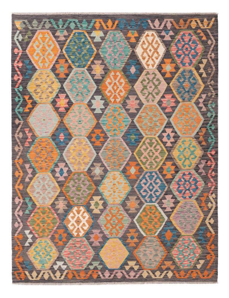 Kelim Rug - Splash - 232 x 175 cm - colorful