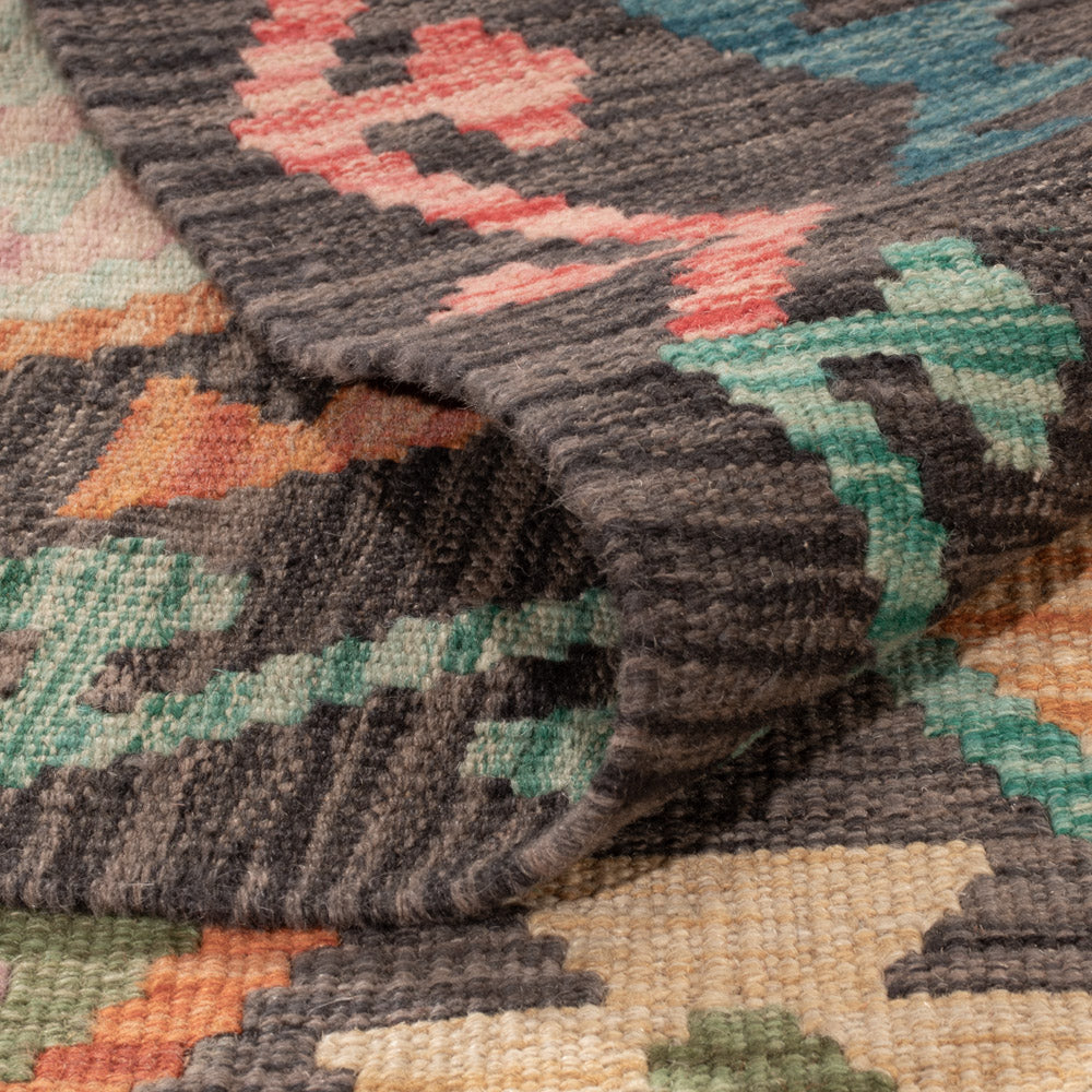 Kelim Rug - Splash - 232 x 175 cm - colorful