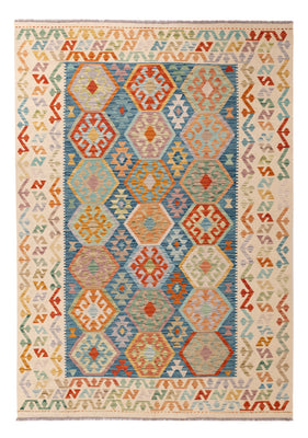 Kelim Rug - Splash - 249 x 175 cm - colorful
