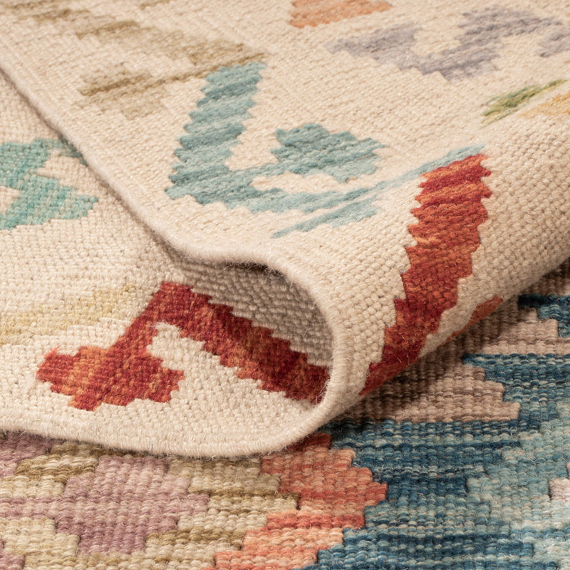 Kelim Rug - Splash - 249 x 175 cm - colorful