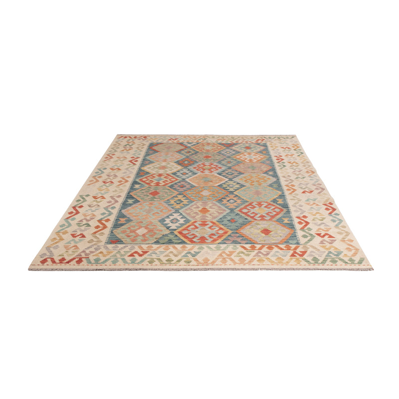 Kelim Rug - Splash - 249 x 175 cm - colorful