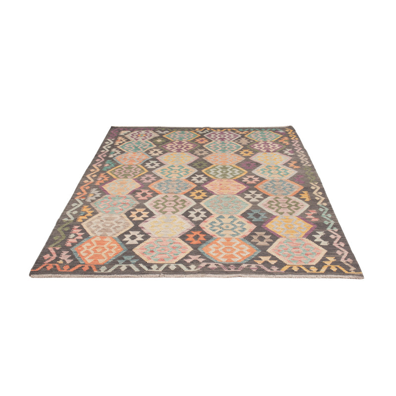 Kelim Rug - Splash - 244 x 172 cm - colorful