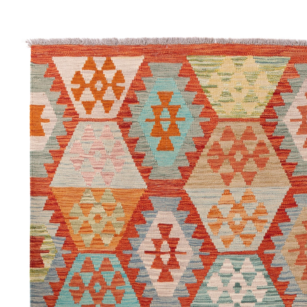 Kelim Rug - Splash - 242 x 180 cm - colorful