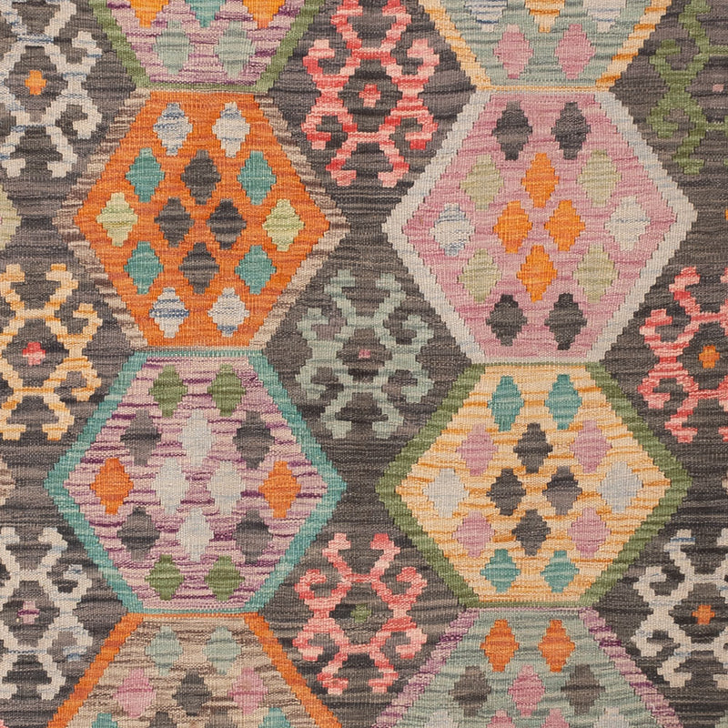 Kelim Rug - Splash - 241 x 185 cm - colorful