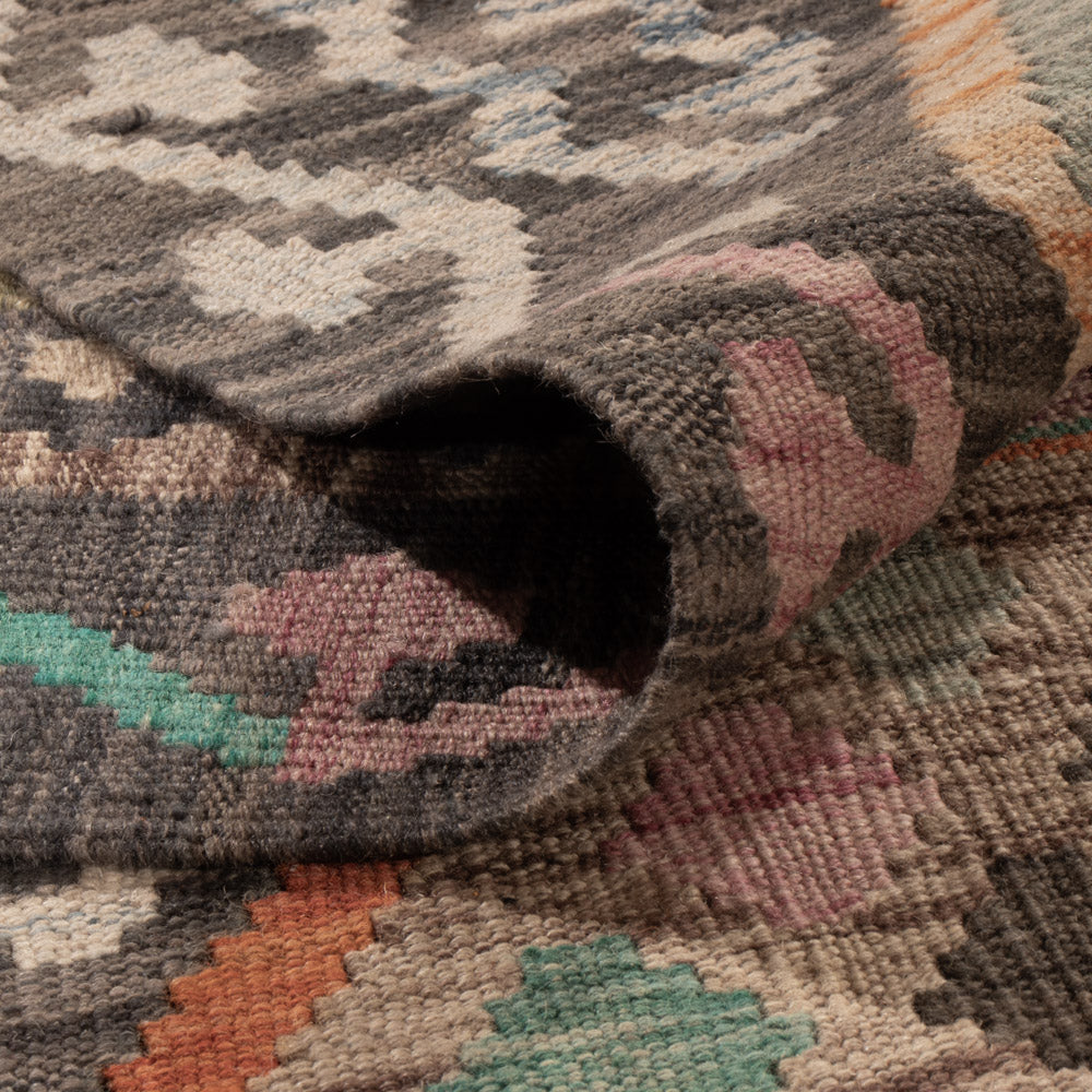 Kelim Rug - Splash - 241 x 185 cm - colorful