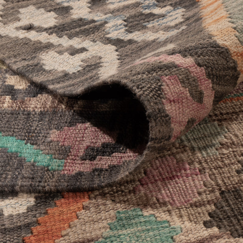 Kelim Rug - Splash - 241 x 185 cm - colorful