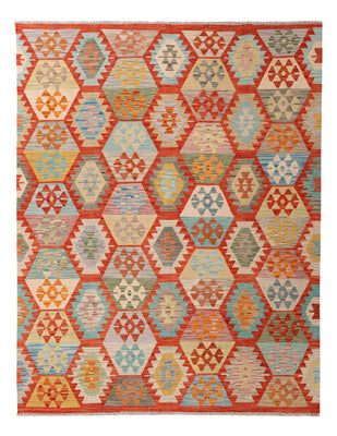 Kelim Rug - Splash - 238 x 183 cm - colorful
