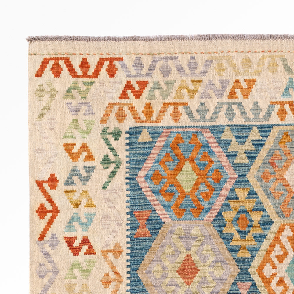 Kelim Rug - Splash - 241 x 178 cm - colorful