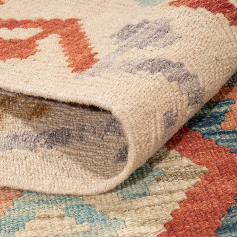 Kelim Rug - Splash - 241 x 178 cm - colorful