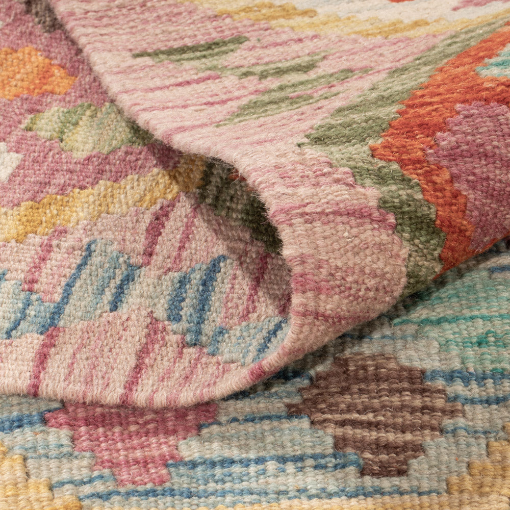 Kelim Rug - Splash - 248 x 178 cm - colorful