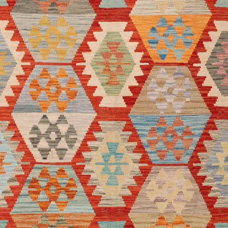 Kelim Rug - Splash - 241 x 178 cm - colorful