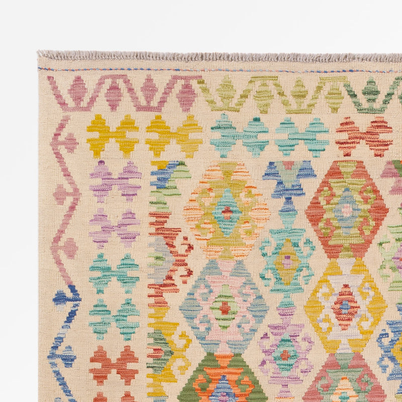 Kelim Rug - Splash - 246 x 179 cm - colorful