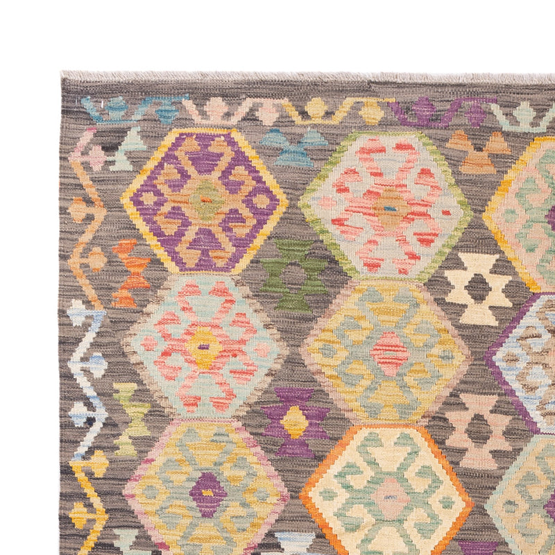 Kelim Rug - Splash - 237 x 185 cm - colorful