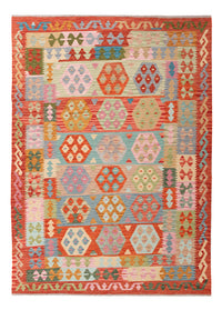 Kelim Rug - Splash - 243 x 172 cm - colorful